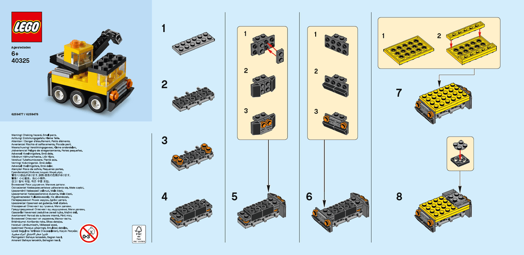 LEGO Monthly Mini Build Instructions Crane