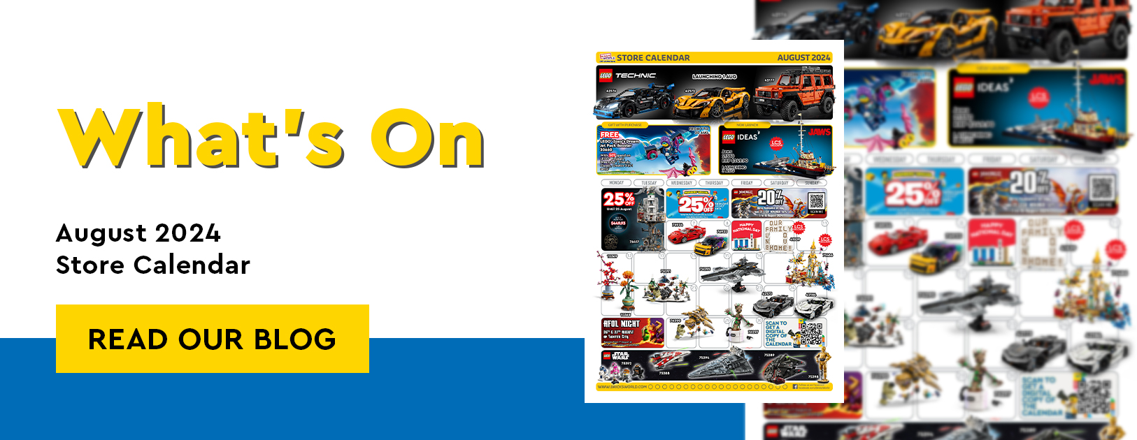 LEGO Certified Stores (Bricks World) - August 2024 Store Calendar