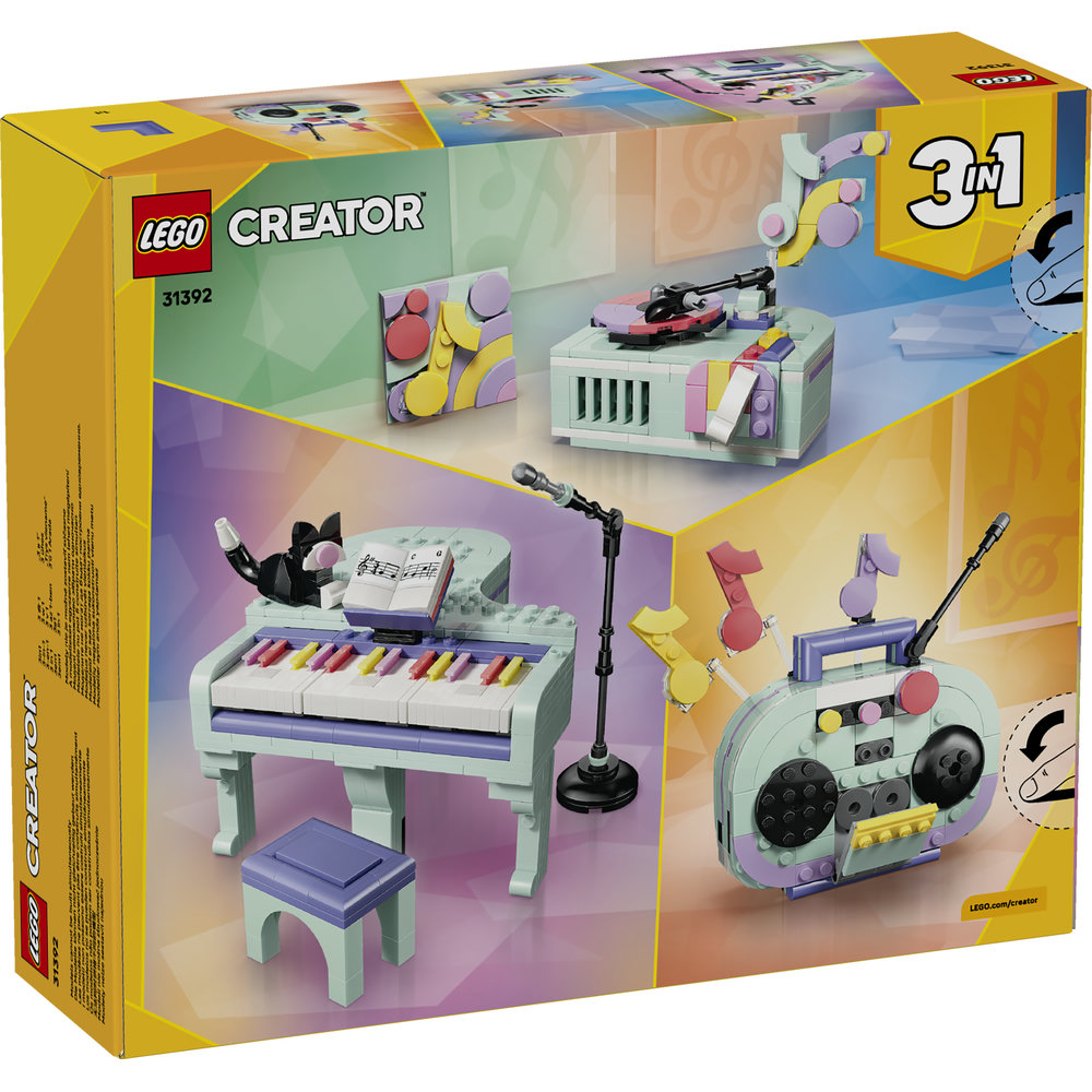 31392 Music Decor Piano with Cat