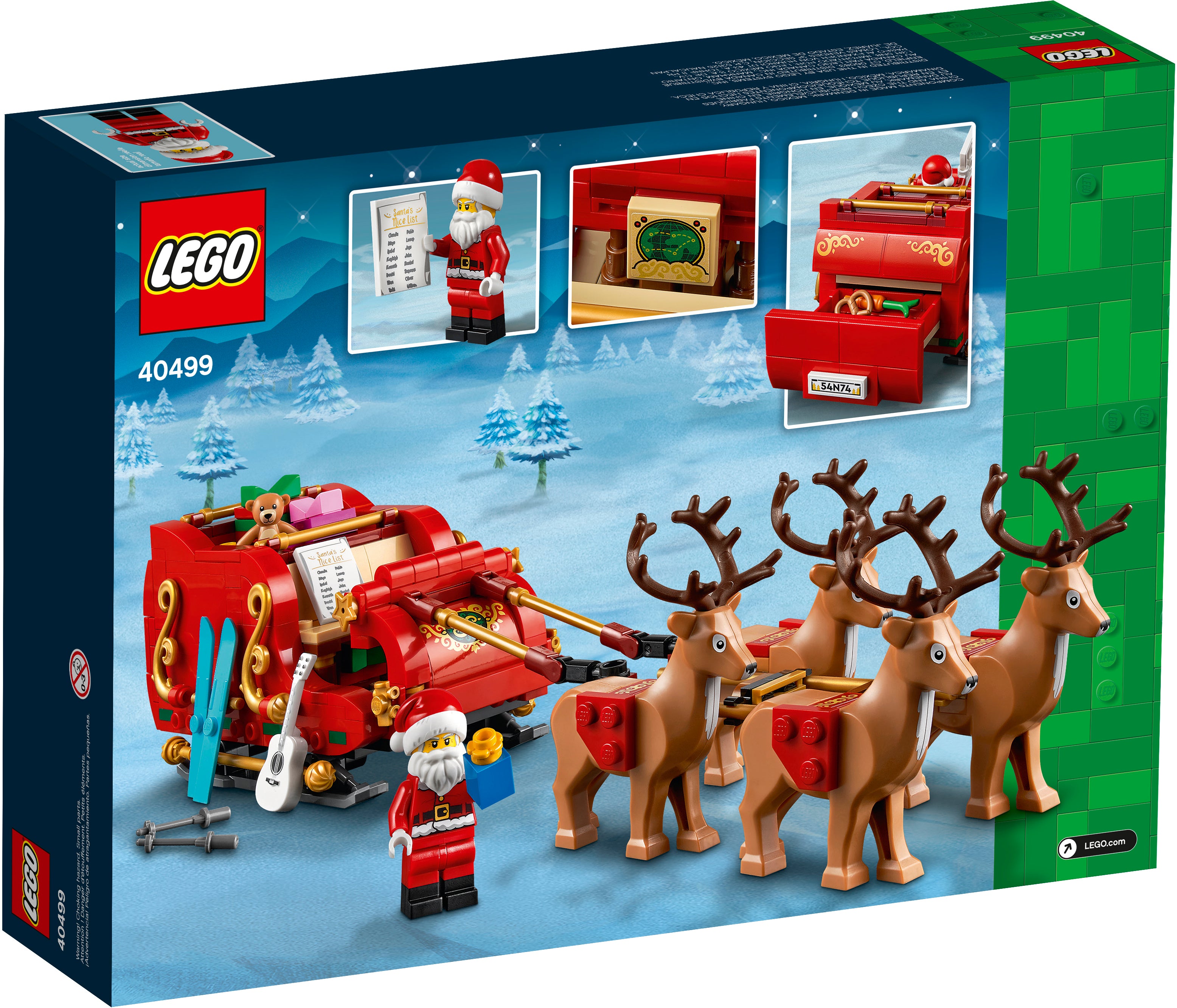 LEGO 40499 Santa's Sleigh Christmas Santa Claus 343 pieces online SEALED! NEW!