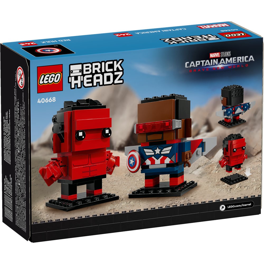 LEGO 40668 Captain America Red Hulk Figures