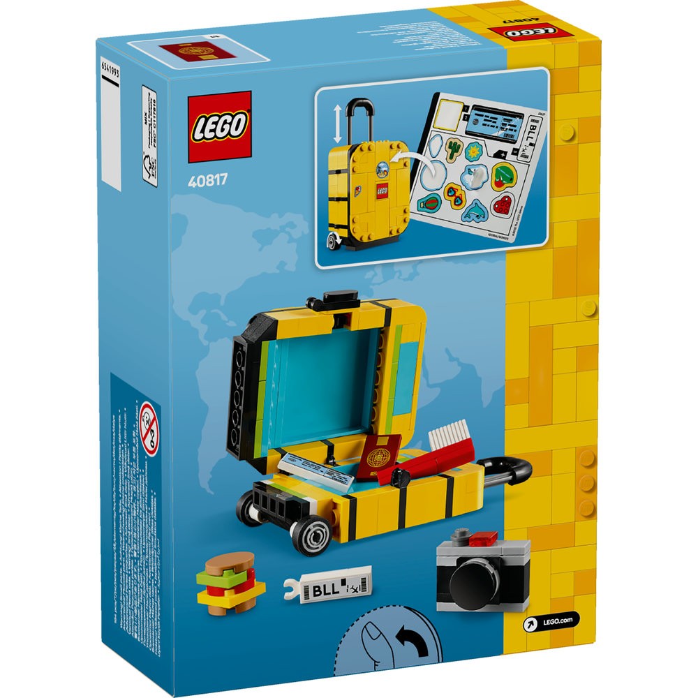 40817 Yellow Travel Suitcase