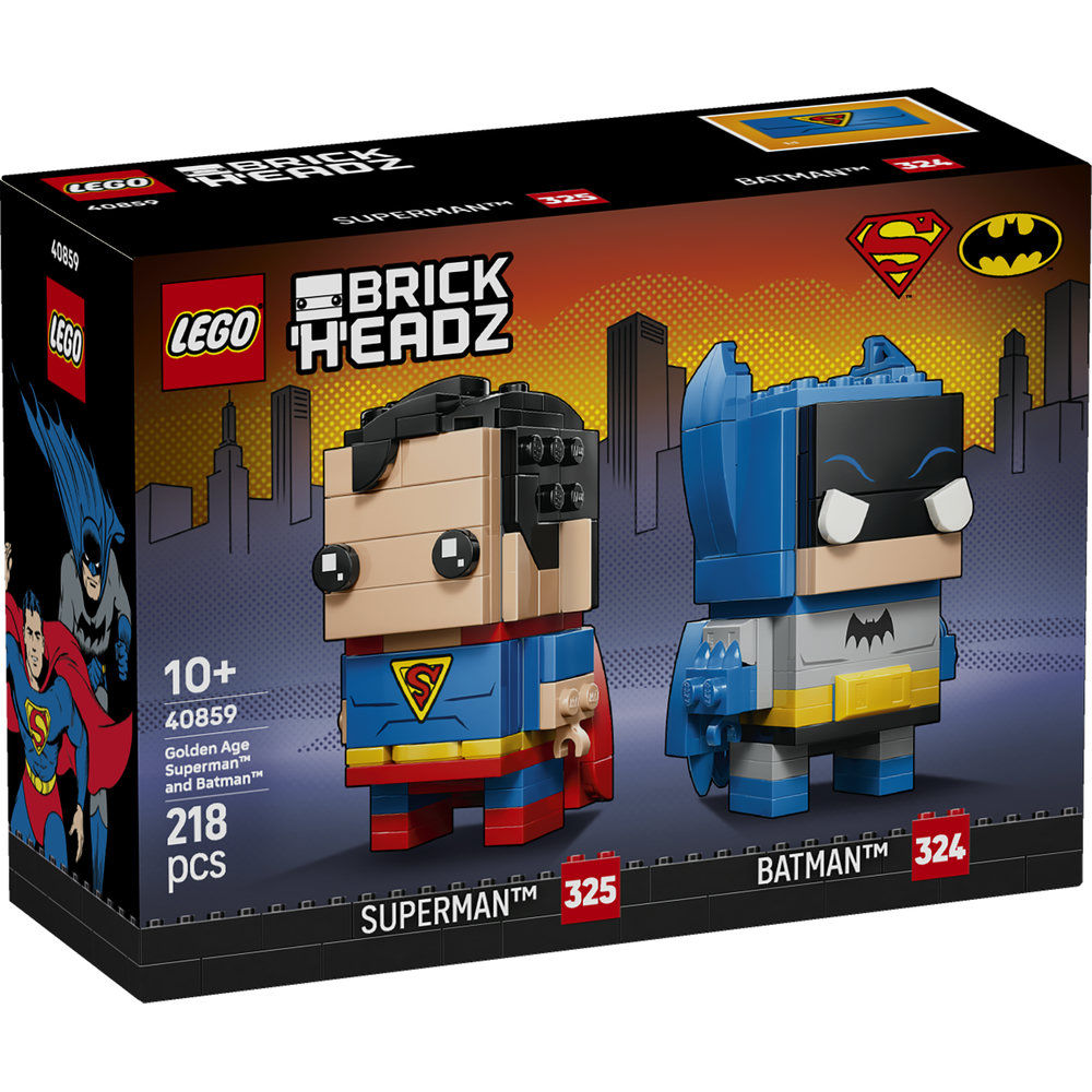 40859 Golden Age Superman™ and Batman™ Figures
