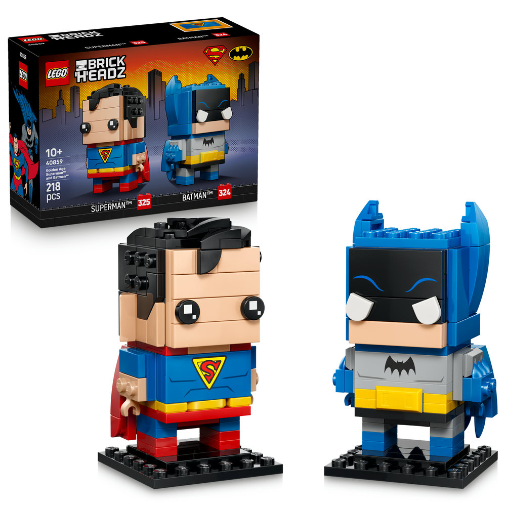40859 Golden Age Superman™ and Batman™ Figures