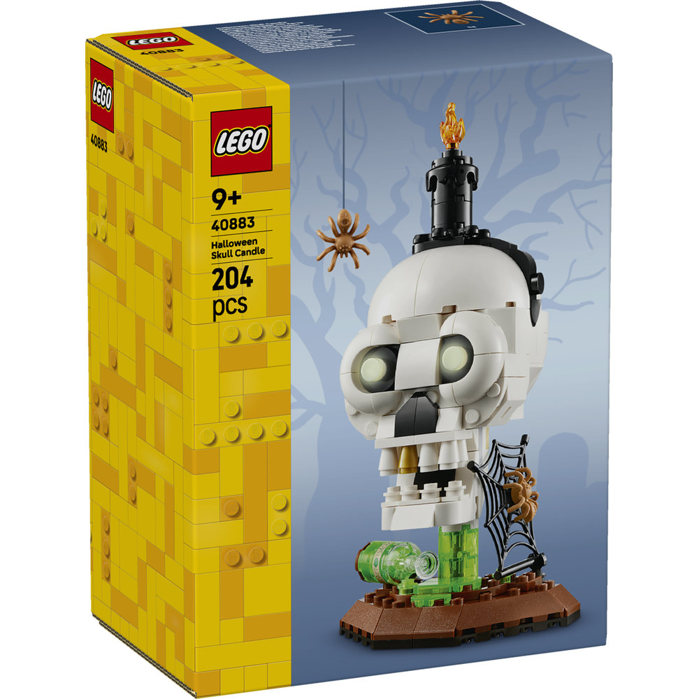 40883 Halloween Skull Candle