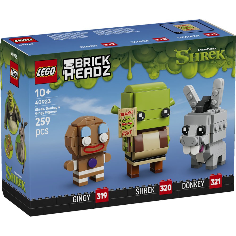 40923 Shrek, Donkey & Gingy Figures
