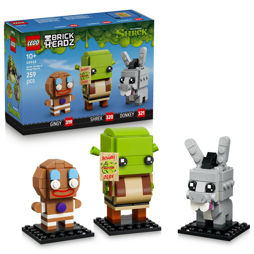 40923 Shrek, Donkey & Gingy Figures
