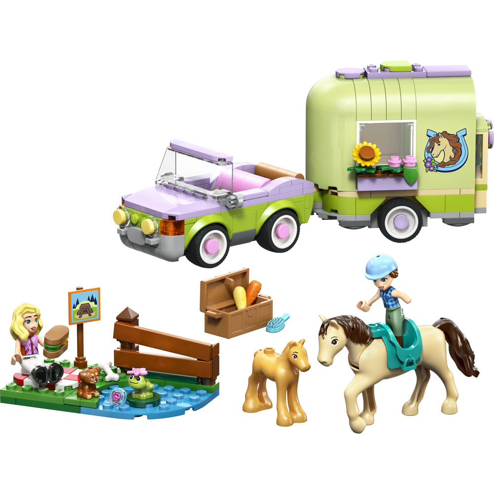 42695 Horse & Baby Foal Trailer