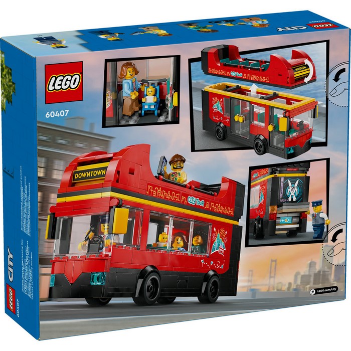 LEGO 60407 Red Double Decker Sightseeing Bus