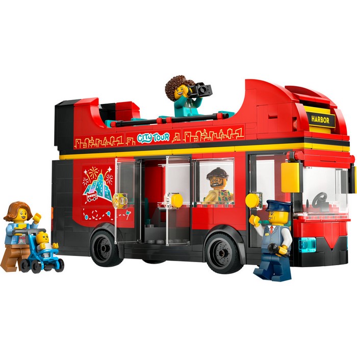 60407 Red Double-Decker Sightseeing Bus