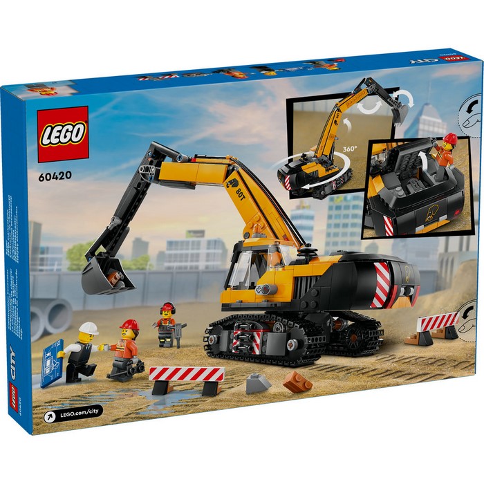 60420 Yellow Construction Excavator