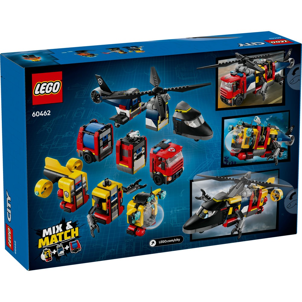 60462 Helicopter, Fire Engine & Submarine Remix