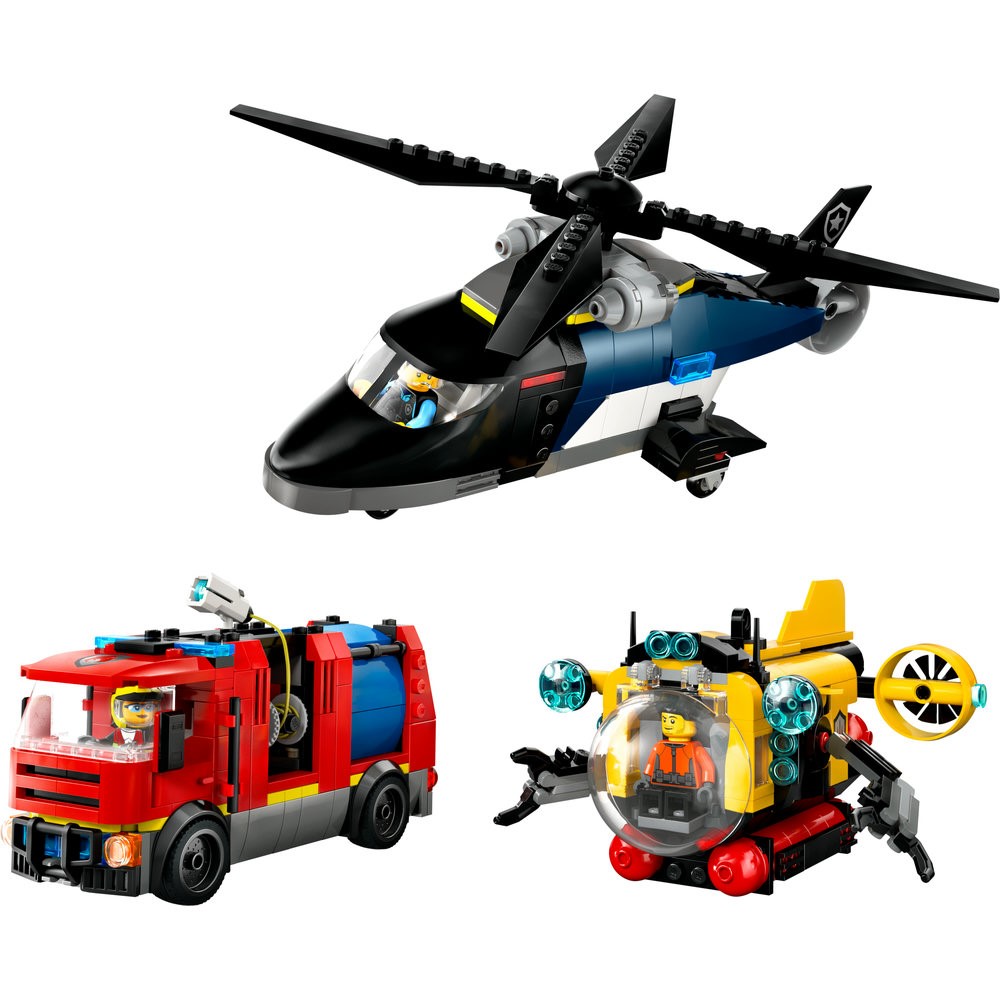 60462 Helicopter, Fire Engine & Submarine Remix