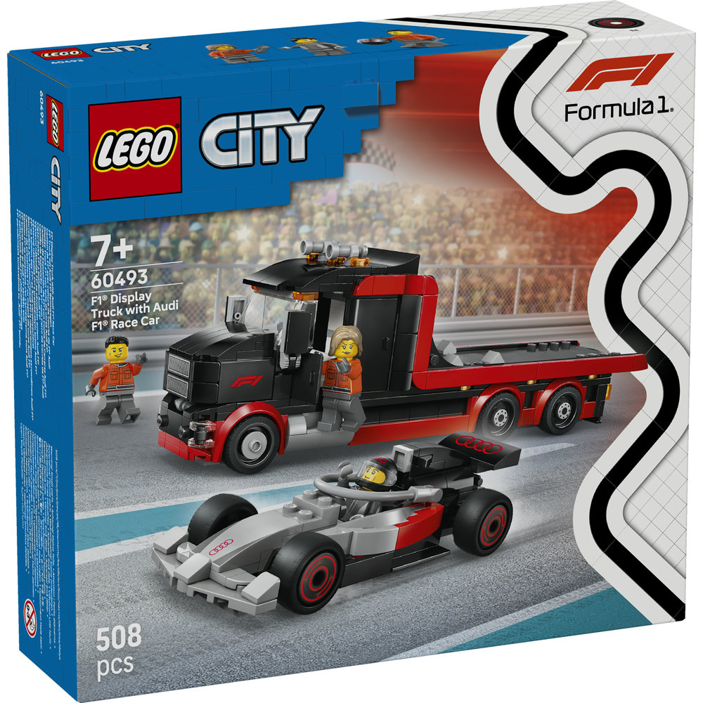 60493 F1® Display Truck with Audi F1® Race Car