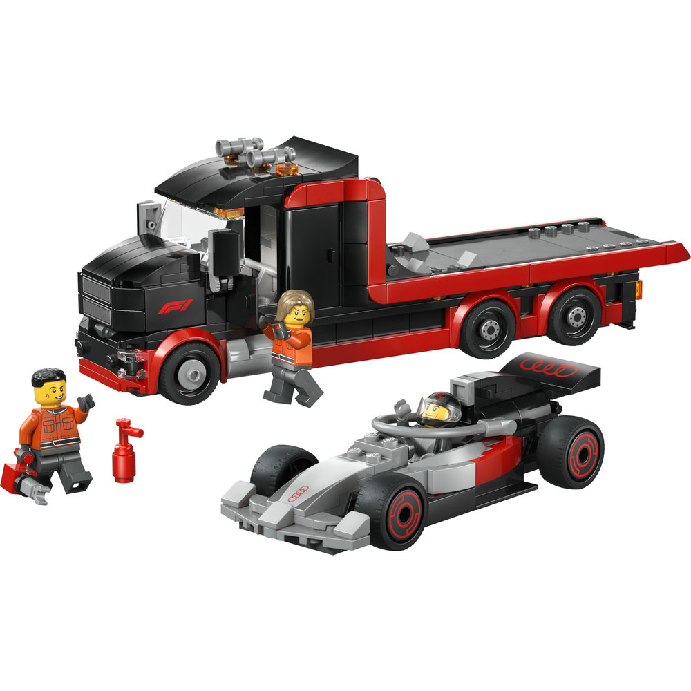 60493 F1® Display Truck with Audi F1® Race Car