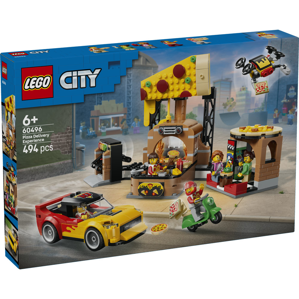 あぼかど LEGO 60496 Pizza Delivery Experience with Vehicles
