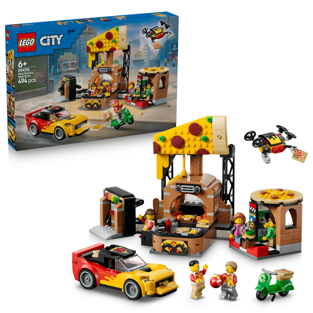 LEGO 60496 Pizza Delivery Experience with Vehicles