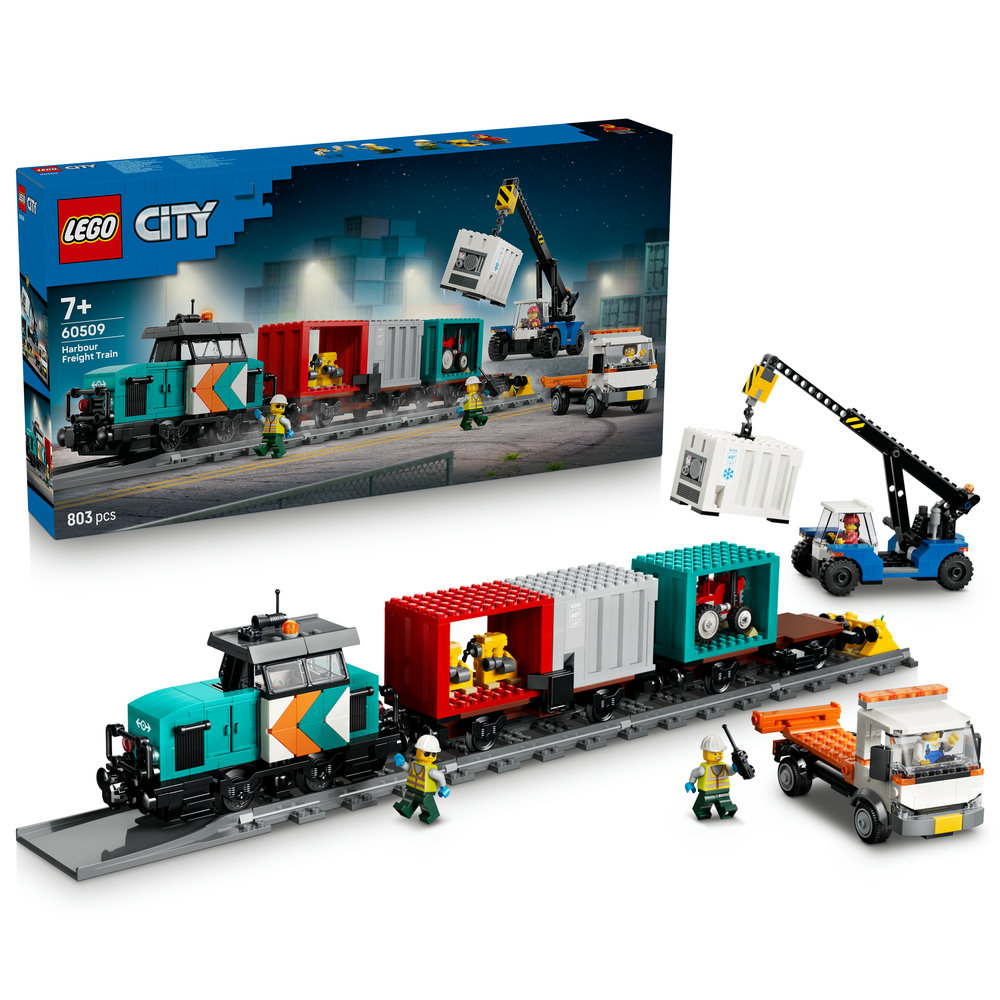 60509 Harbor Freight Train with Crane & Truck