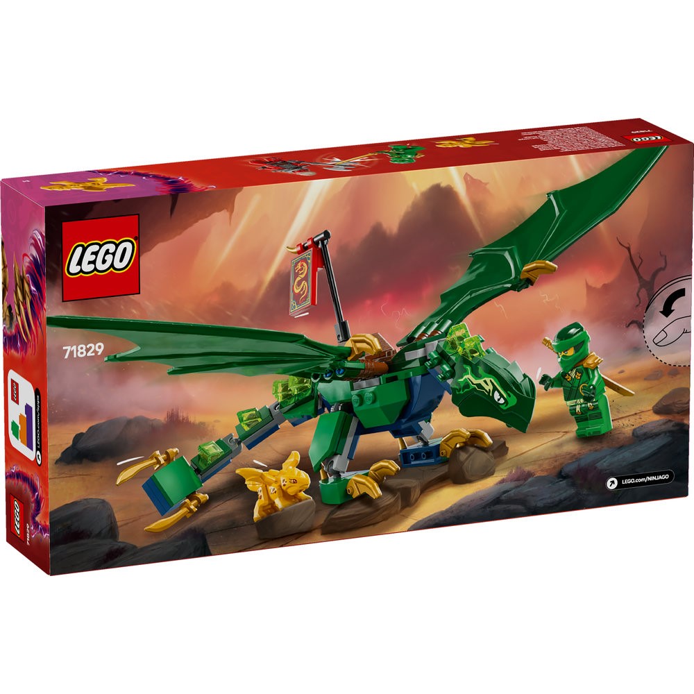  Medium Waddlewuddle Dragon グリーン LEGO 71829 Lloyd's Green Forest Dragon
