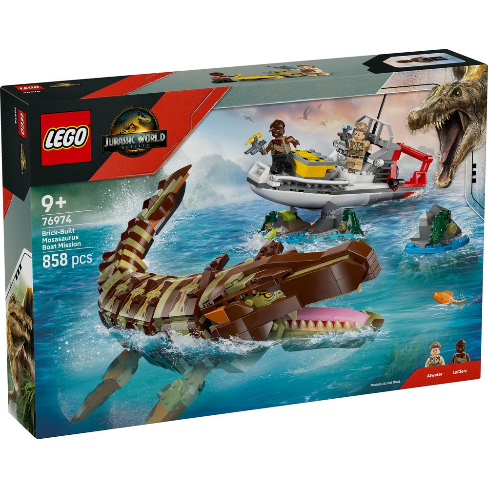 76974 Brick-Built Mosasaurus Boat Mission