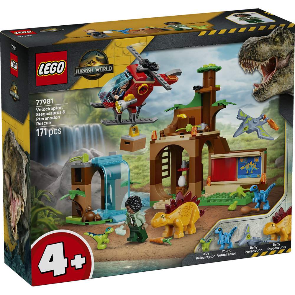 77981 Velociraptor, Stegosaurus & Pteranodon Rescue