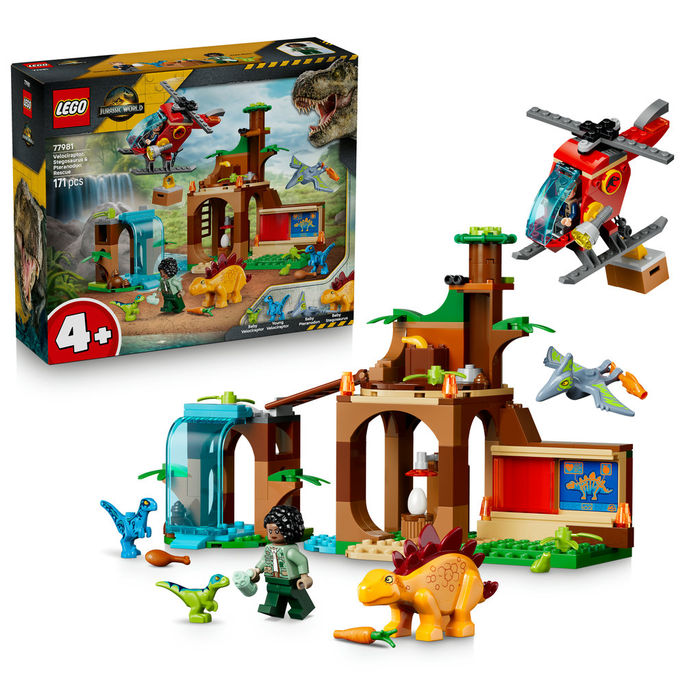 77981 Velociraptor, Stegosaurus & Pteranodon Rescue
