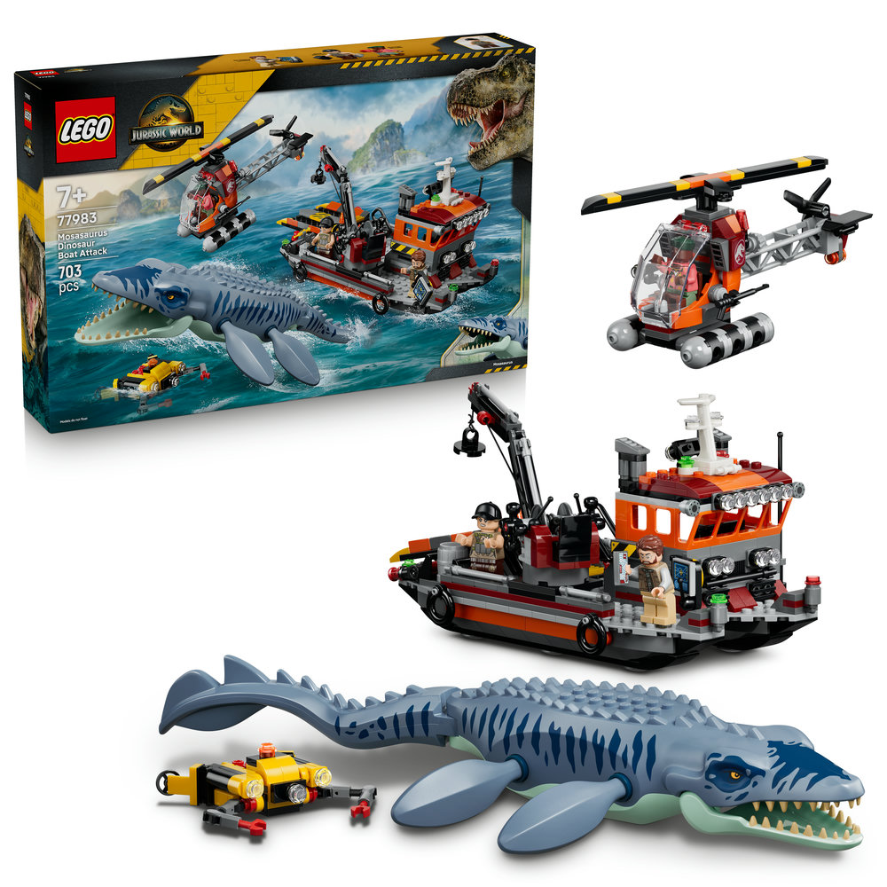 77983 Mosasaurus Dinosaur Boat Attack