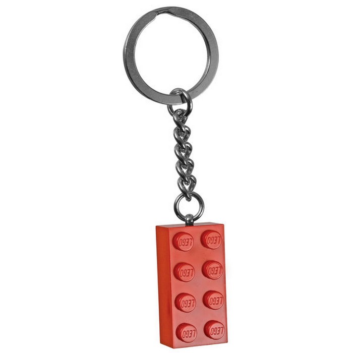 850154 Keyring 2x4 Stud Red