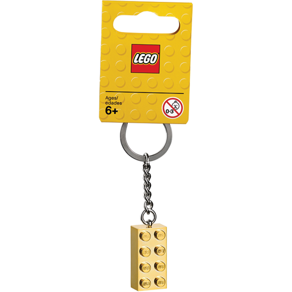 LEGO 850808 Keychain 2x4 Stud Gold