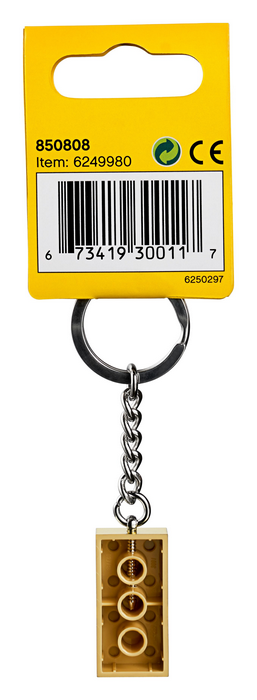 850808 Keychain 2x4 Stud Gold