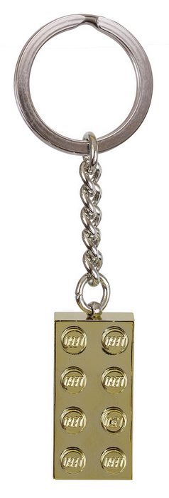 850808 Keychain 2x4 Stud Gold