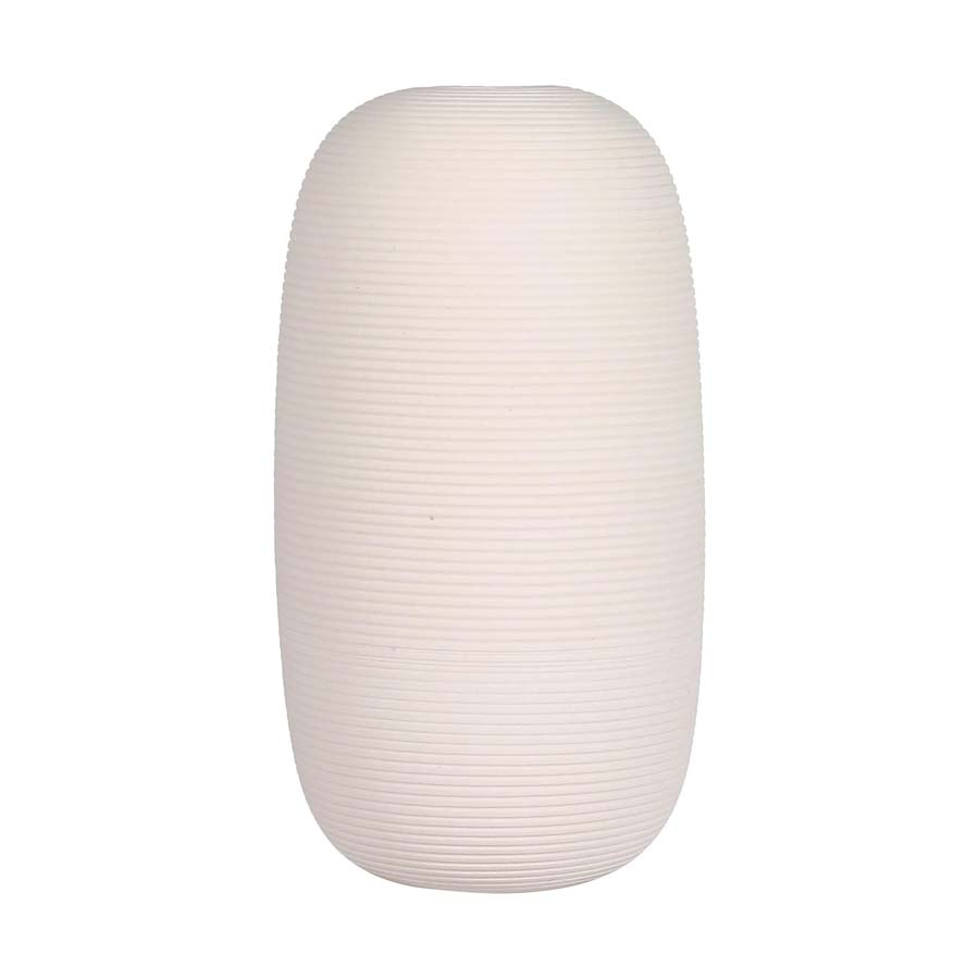Stripe, Vase 11cm x 23cm - White