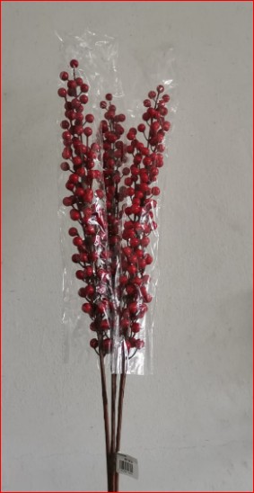 Zoka,Berry Spray 82cm 3pcs- Red