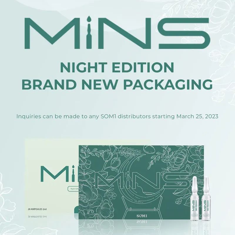 Ampoule SOM1MINS Mins 安瓶精华液夜用版防衰老抗皱祛痘美白改善痘痘