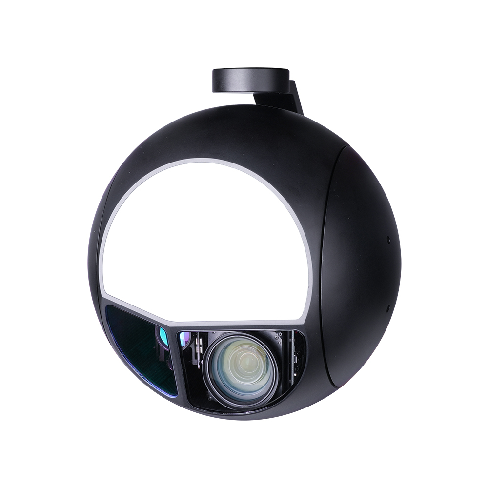 Q30TIRM-15100 Superior Triple Sensors 7X Optical Zoom 1280 IR Thermal STARVIS EO with 10km LRF Gimbal Camera