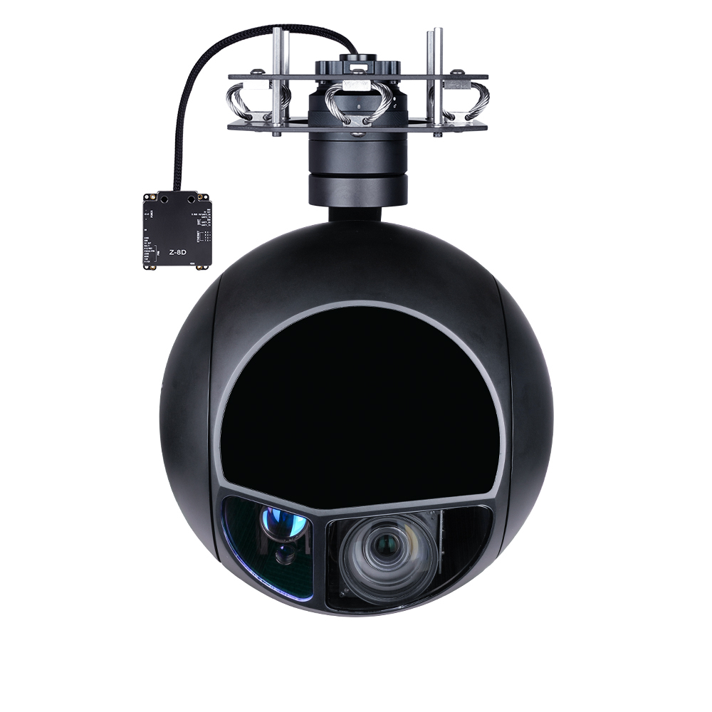 Q30TIRM-15100 Superior Triple Sensors 7X Optical Zoom 1280 IR Thermal STARVIS EO with 10km LRF Gimbal Camera
