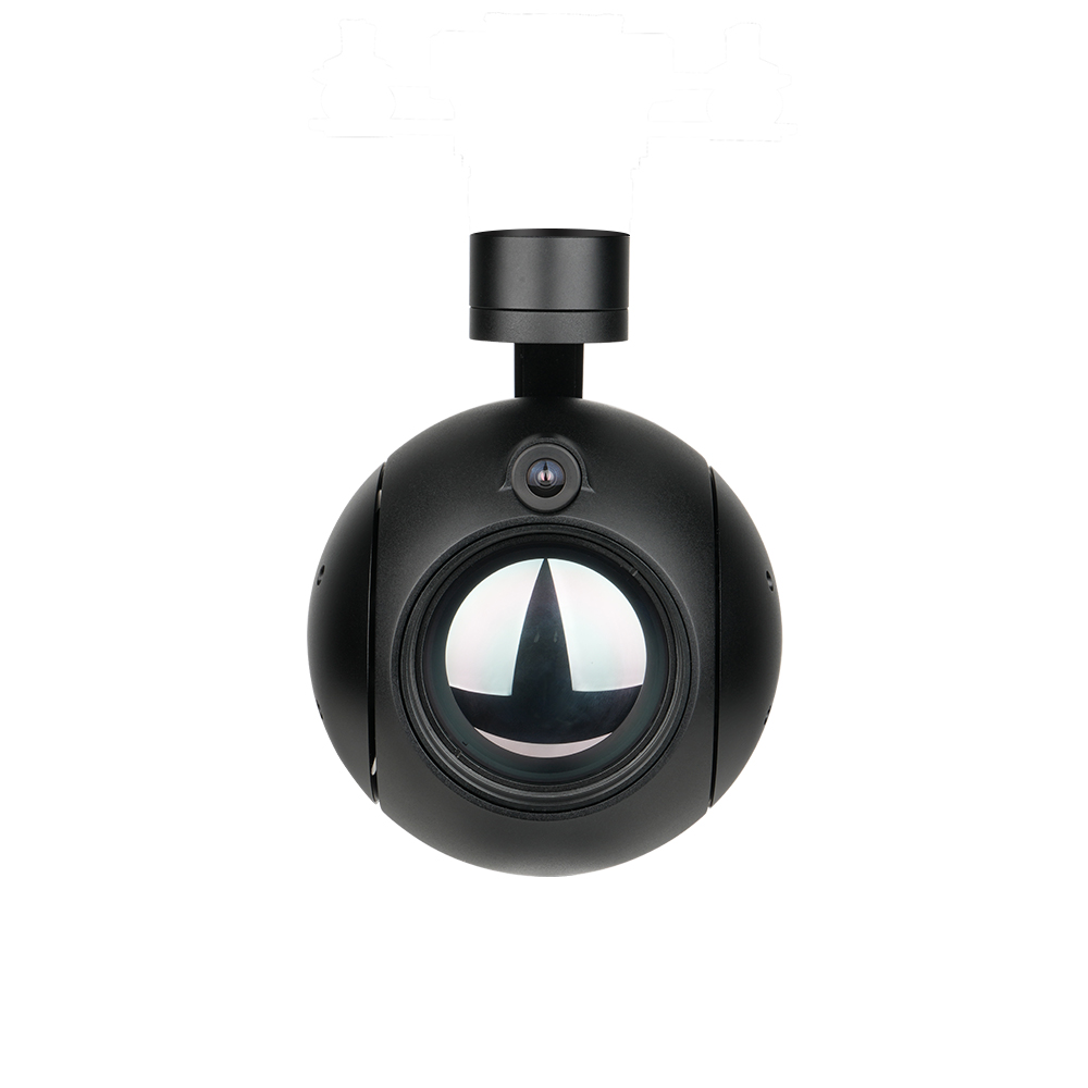 A650 Dual Sensors EO+IR 50mm Thermal AI Object Tracking Gimbal Camera