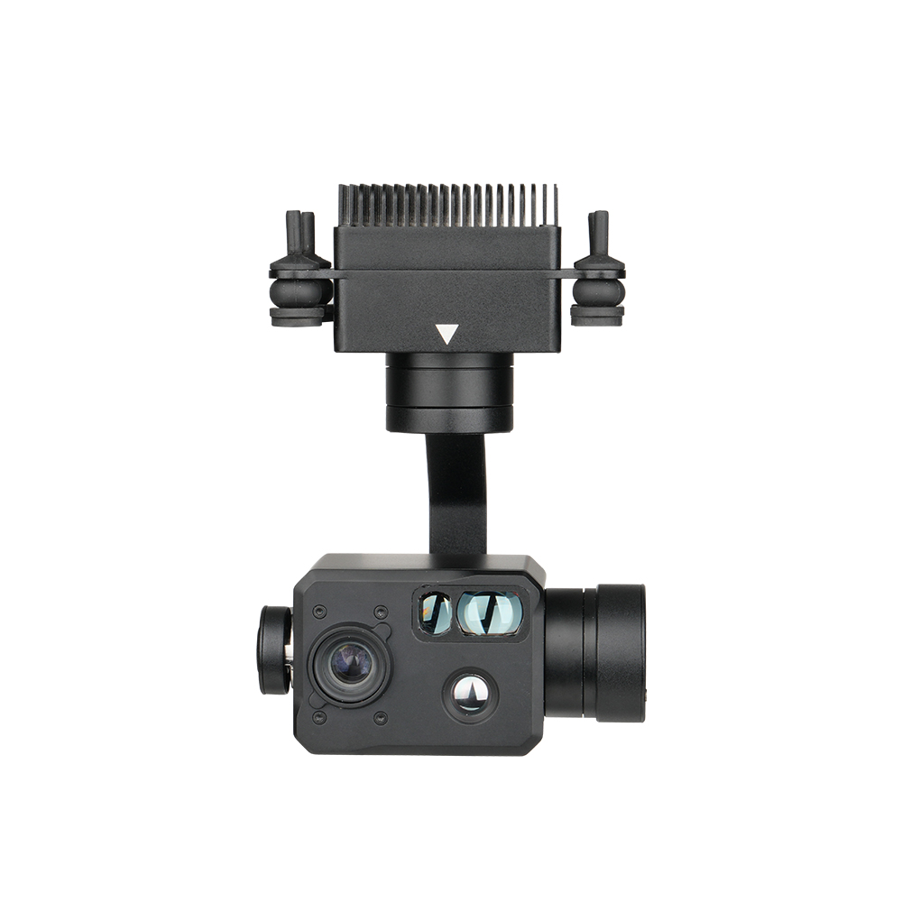H3TS 2.6x 48MP Triple Sensors EO+IR+LRF AI Object  Tracking Gimbal Camera
