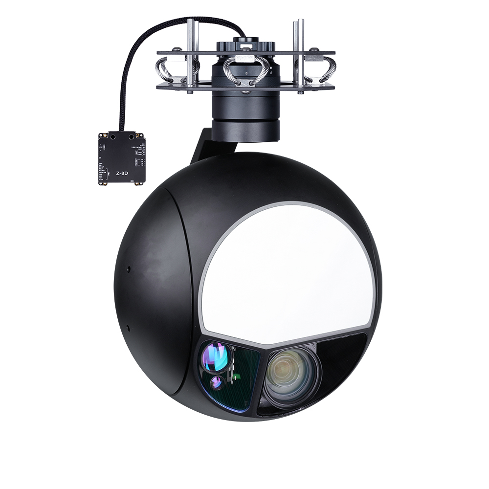 Q30TIRM-15100 Superior Triple Sensors 7X Optical Zoom 1280 IR Thermal STARVIS EO with 10km LRF Gimbal Camera