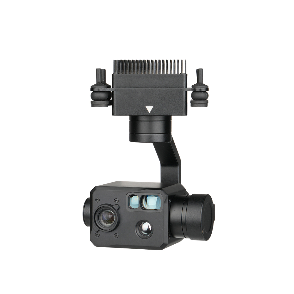 H3TS 2.6x 48MP Triple Sensors EO+IR+LRF AI Object  Tracking Gimbal Camera
