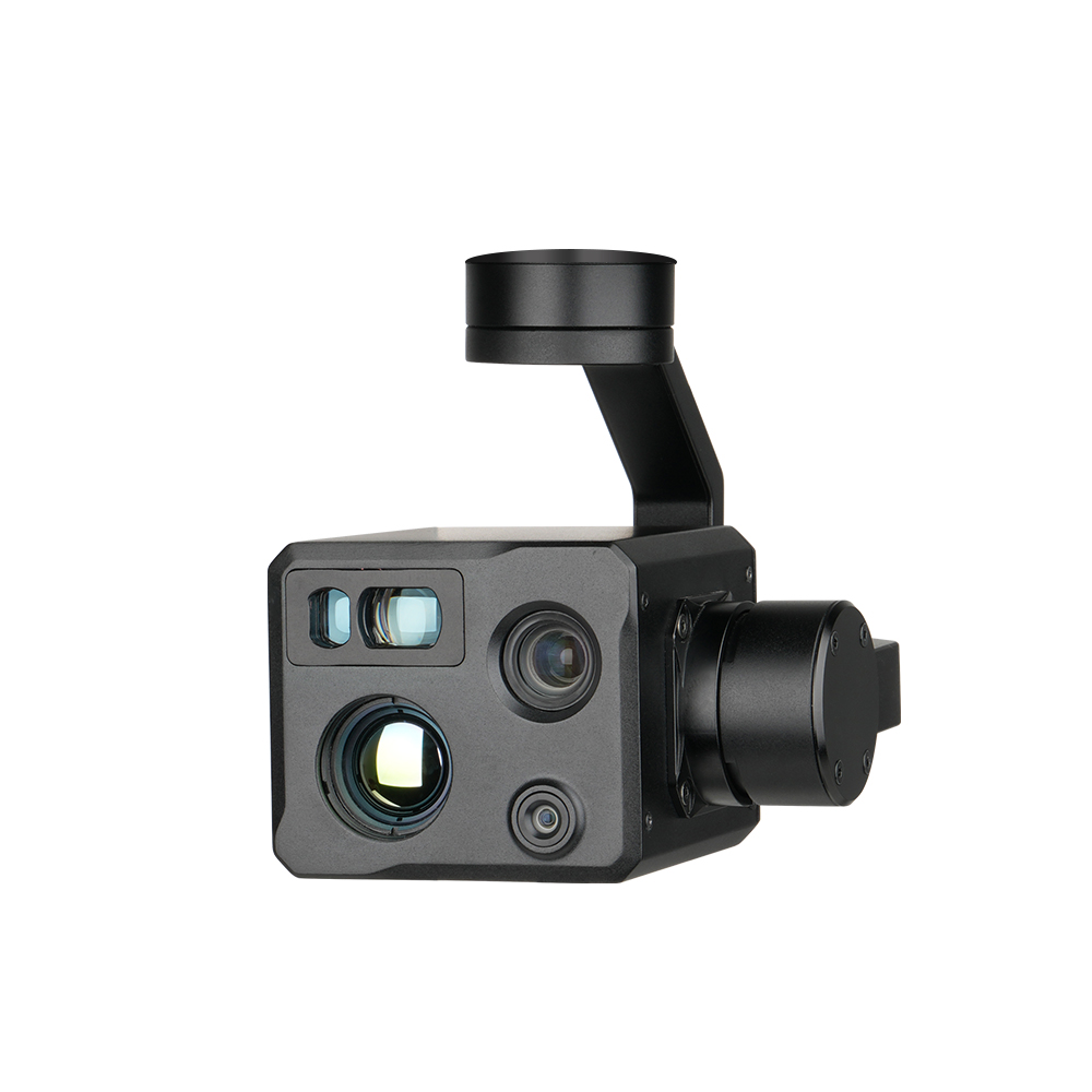 H4TS-19 Quad Sensors EO+IR+LRF Wide-Angle AI  Object Tracking Gimbal Camera