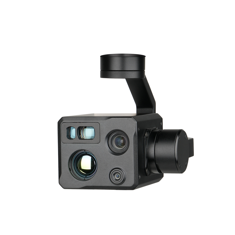 H4TS-19 Quad Sensors EO+IR+LRF Wide-Angle AI  Object Tracking Gimbal Camera