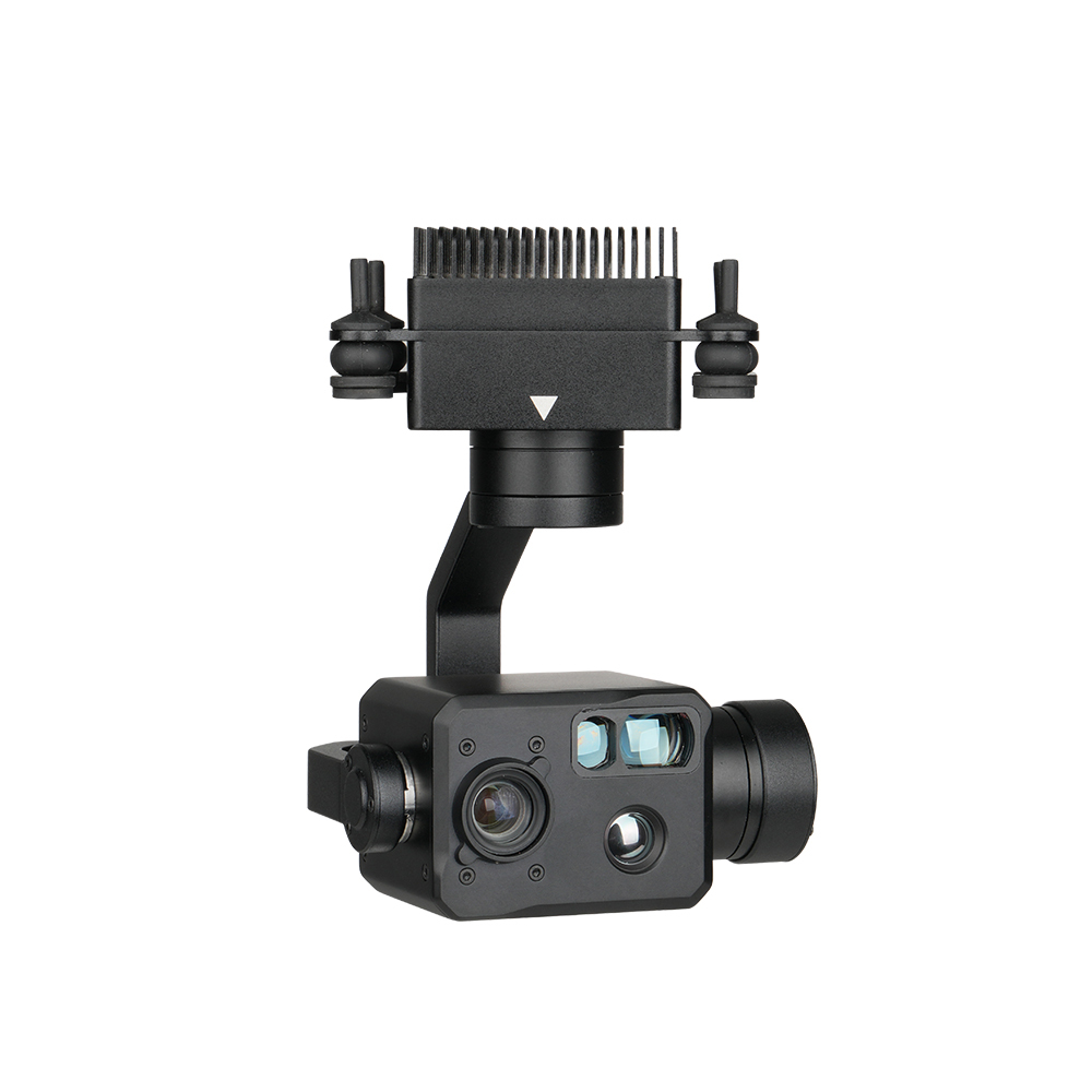 H3TS 2.6x 48MP Triple Sensors EO+IR+LRF AI Object  Tracking Gimbal Camera