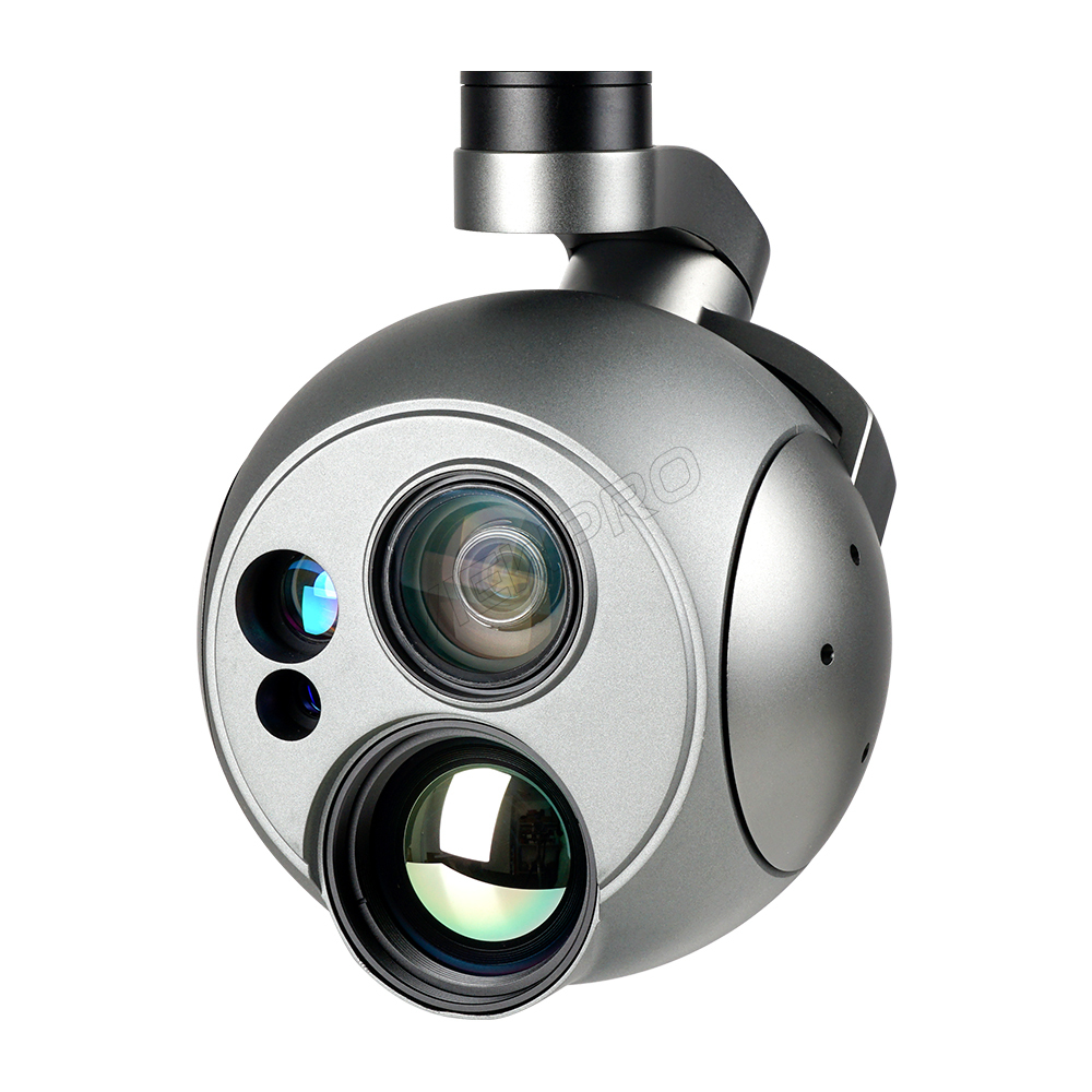 Q40TIRM-HD Gimbal Camera 40X Optical Zoom Triple Sensors High Resolution Super Visible Thermal 5km LRF