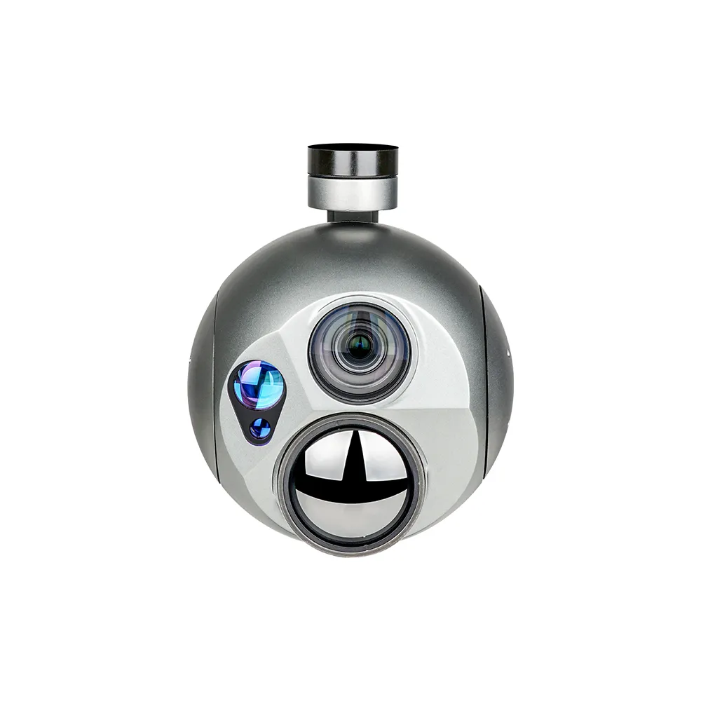 A30TR-1575 5x Optical zoom IR Thermal 30x Optical zoom Starlight EO camera Triple Sensors Al Object Tracking and 10KM LRF Gimbal Camera