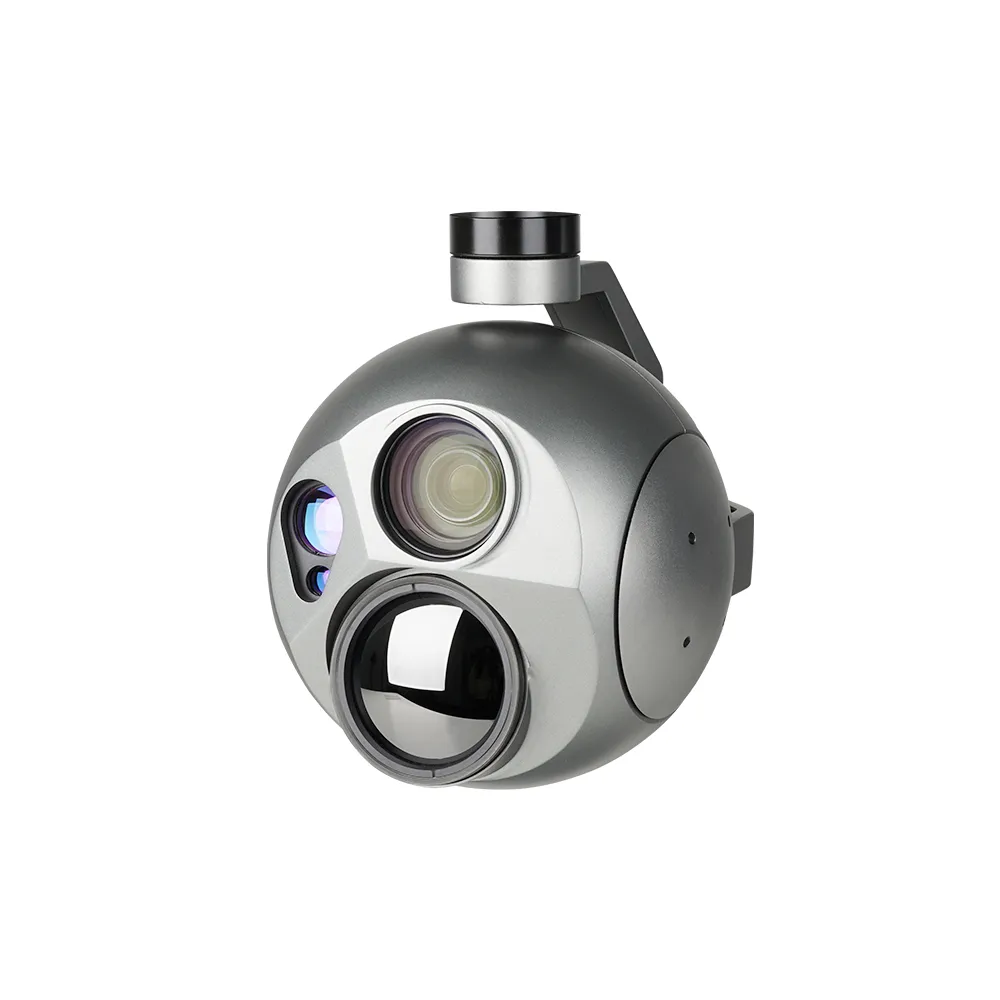 A30TR-1575 5x Optical zoom IR Thermal 30x Optical zoom Starlight EO camera Triple Sensors Al Object Tracking and 10KM LRF Gimbal Camera