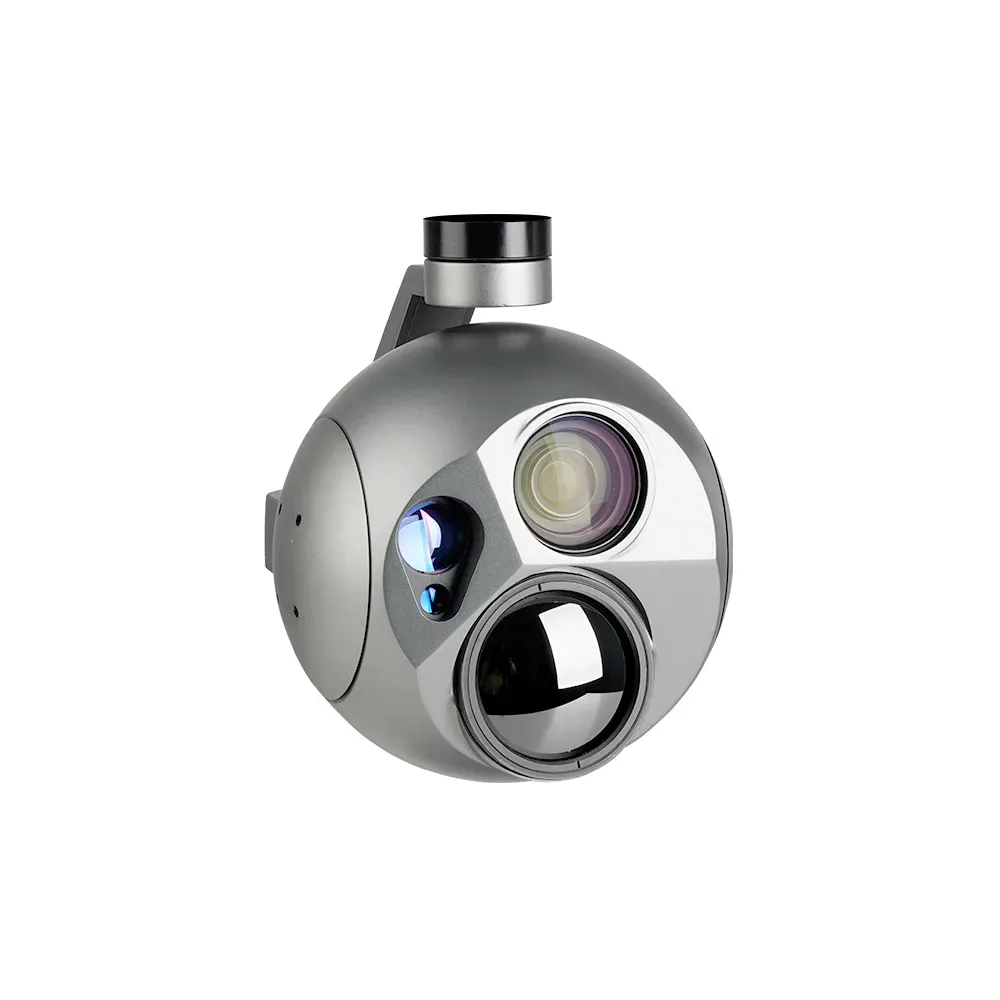 A30TR-1575 5x Optical zoom IR Thermal 30x Optical zoom Starlight EO camera Triple Sensors Al Object Tracking and 10KM LRF Gimbal Camera
