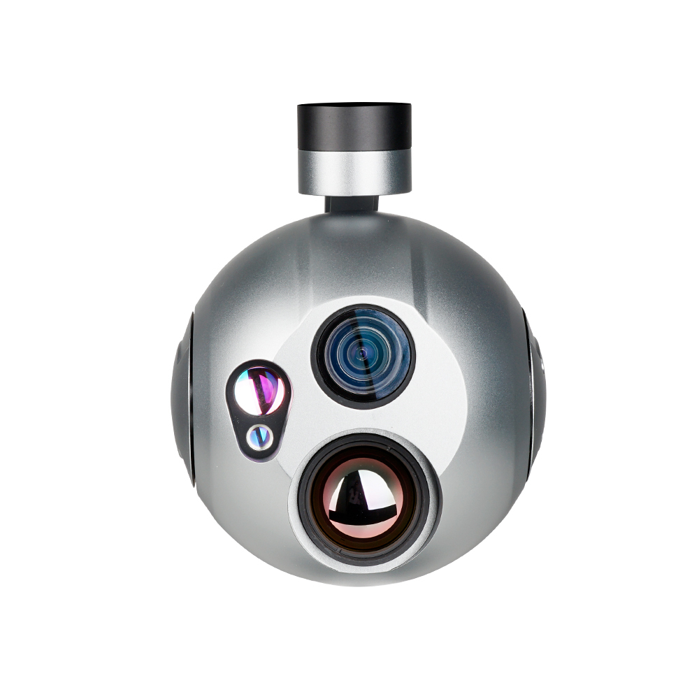 A20KTR 4K 20X Optical Zoom Triple Sensors Al Object Tracking Target GPS Coordinate Resolving and 3000m LRF Gimbal Camera