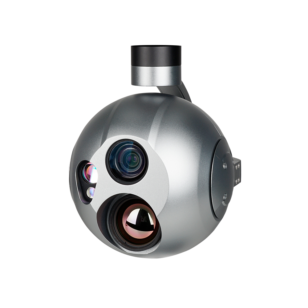 A20KTR 4K 20X Optical Zoom Triple Sensors Al Object Tracking Target GPS Coordinate Resolving and 3000m LRF Gimbal Camera