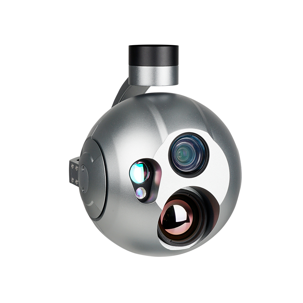 A20KTR 4K 20X Optical Zoom Triple Sensors Al Object Tracking Target GPS Coordinate Resolving and 3000m LRF Gimbal Camera
